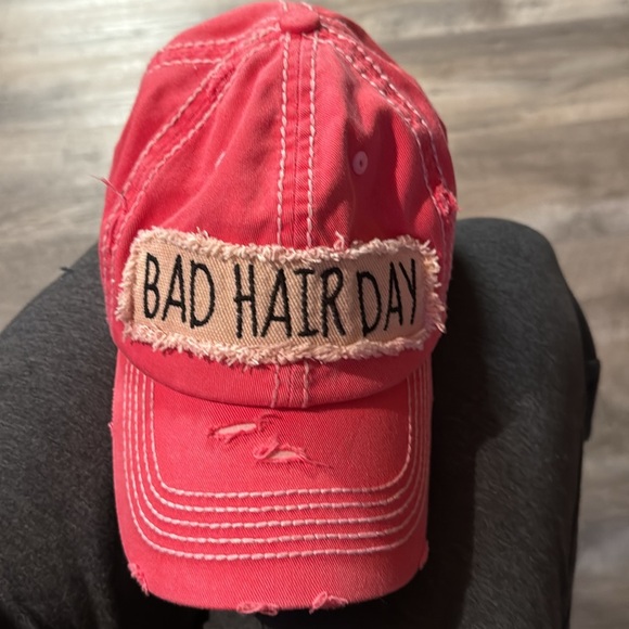 Pink Distressed Baseball Cap NWOT - Picture 1 of 4